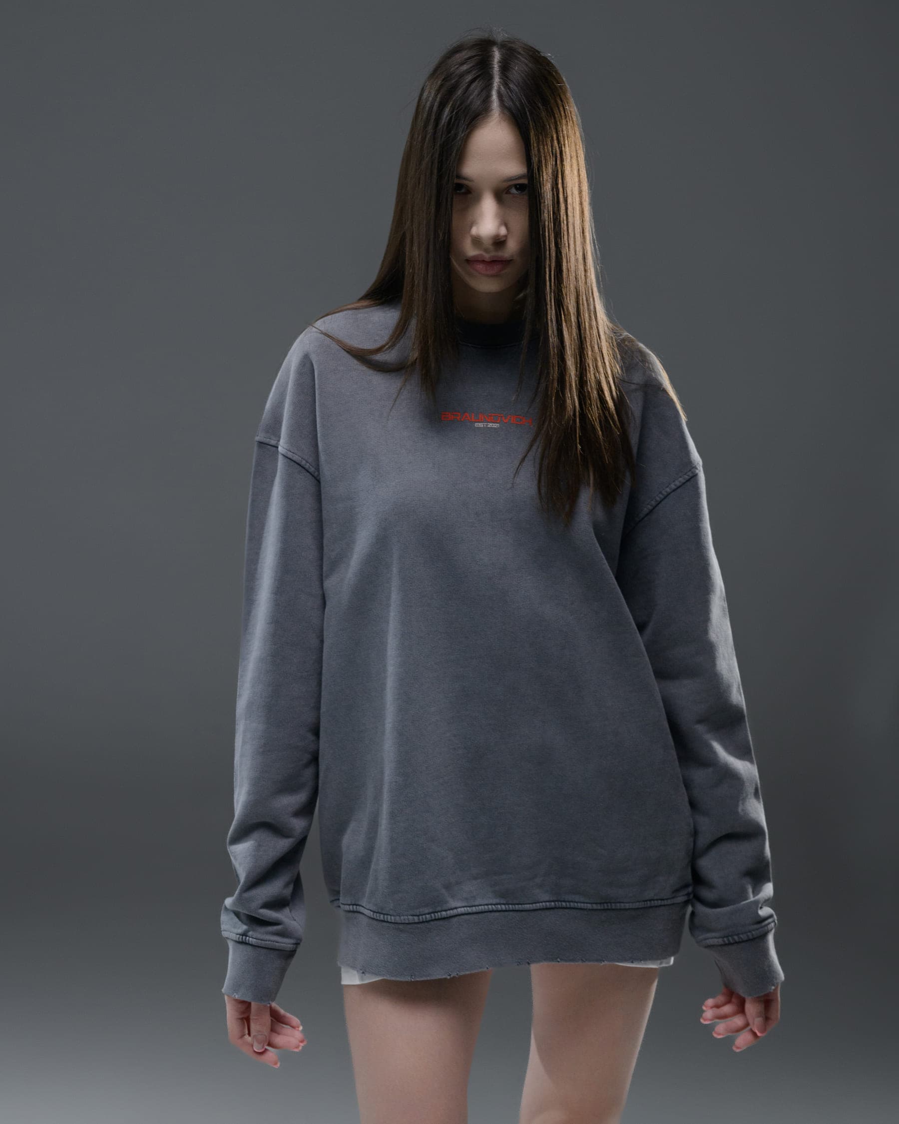 Свитшот Mangalam, цвет Gray — кадр 6