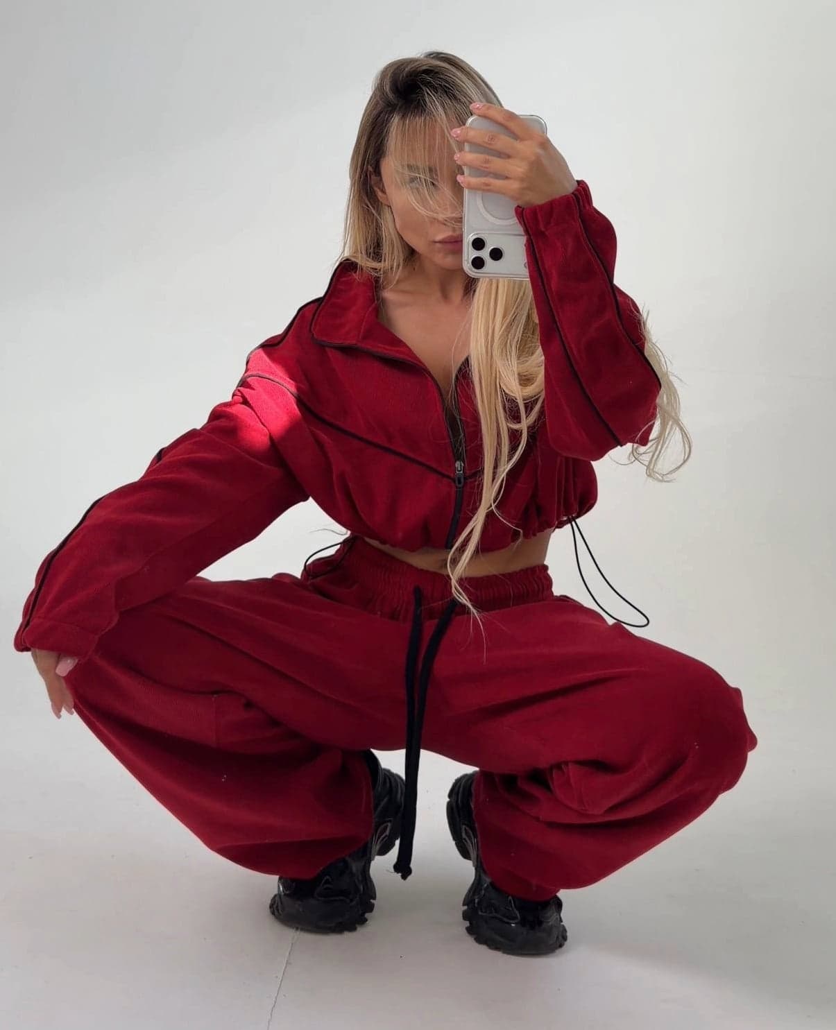 Костюм TRACK 21 укороченный, цвет RED — кадр 3