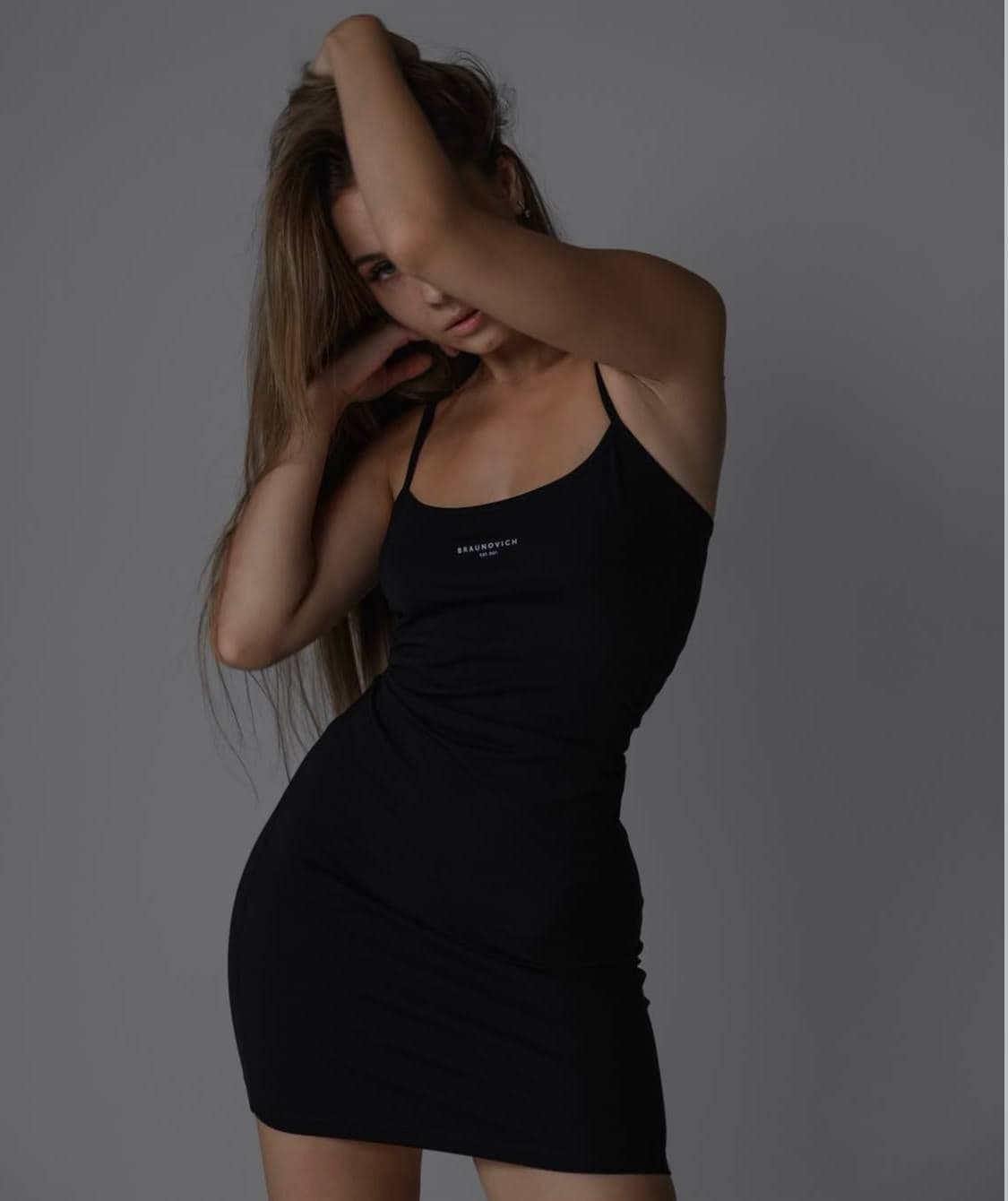 Платье на лямках Base, цвет Black