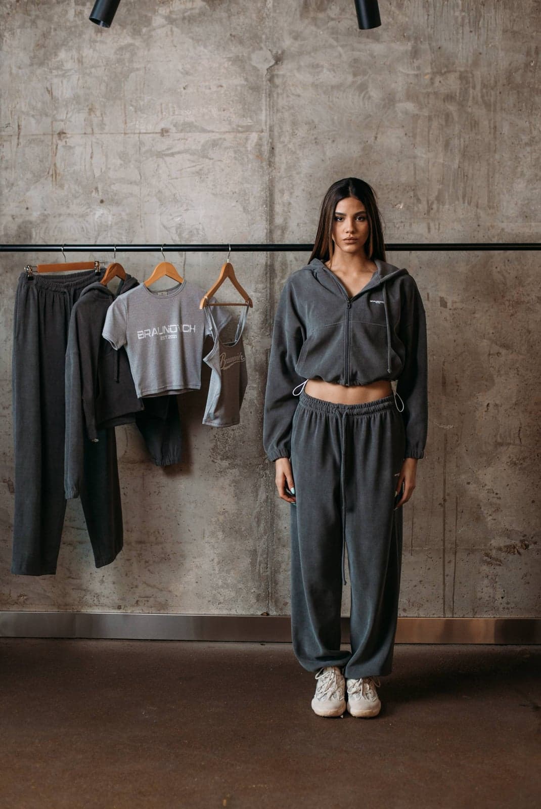 Костюм укороченный Soft, цвет STONE GRAY